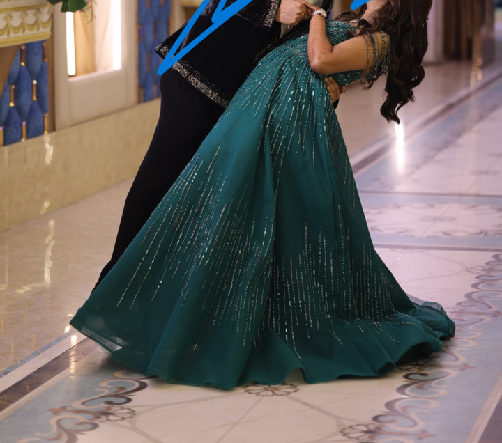 Shivani Awasty Emerald Green Ball Gown
