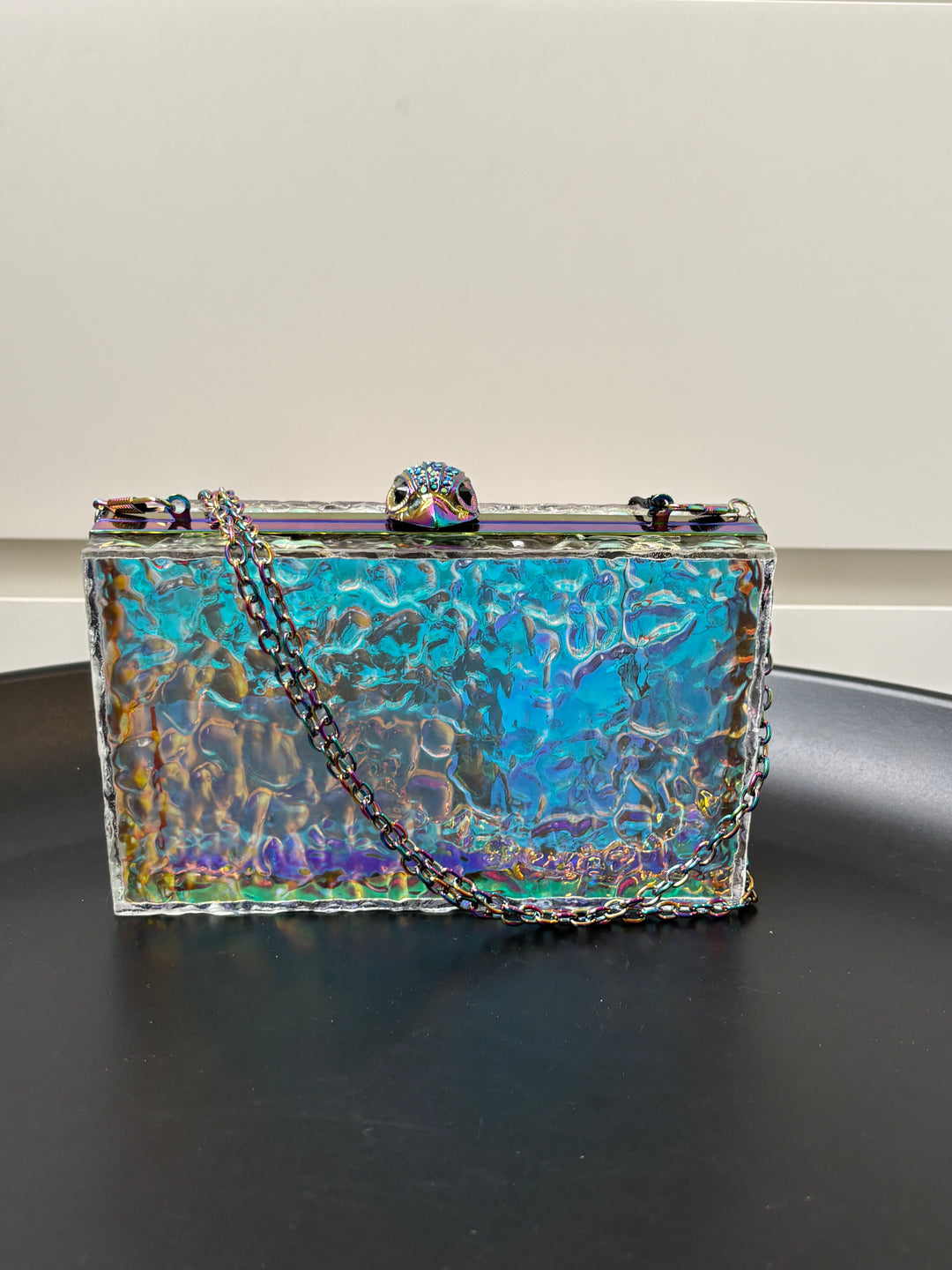 Kurt Geiger Eagle Iridescent Box Clutch