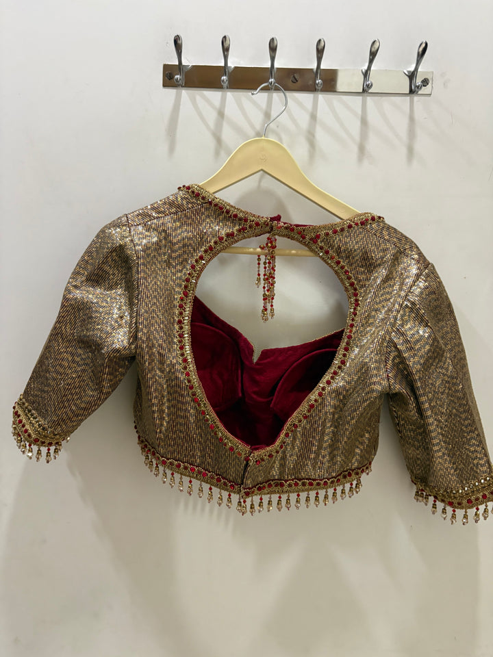 Tarun Tahiliani Red & Gold Embroidered Lehenga Set