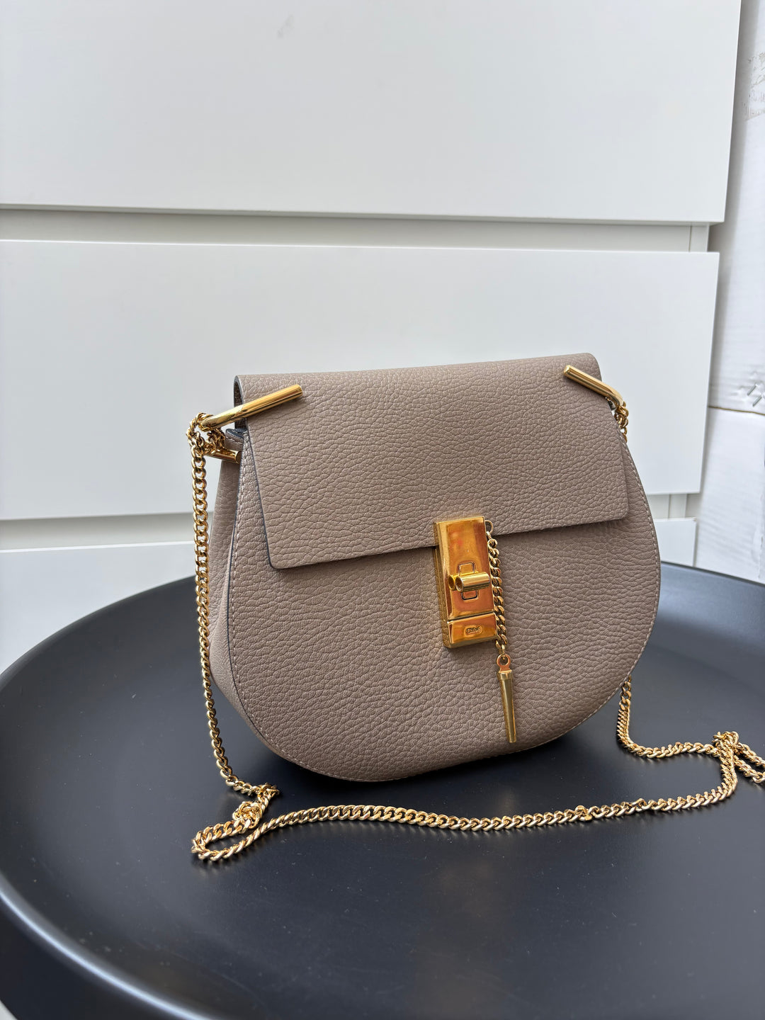 Chloe Leather Drew Shoulder Bag