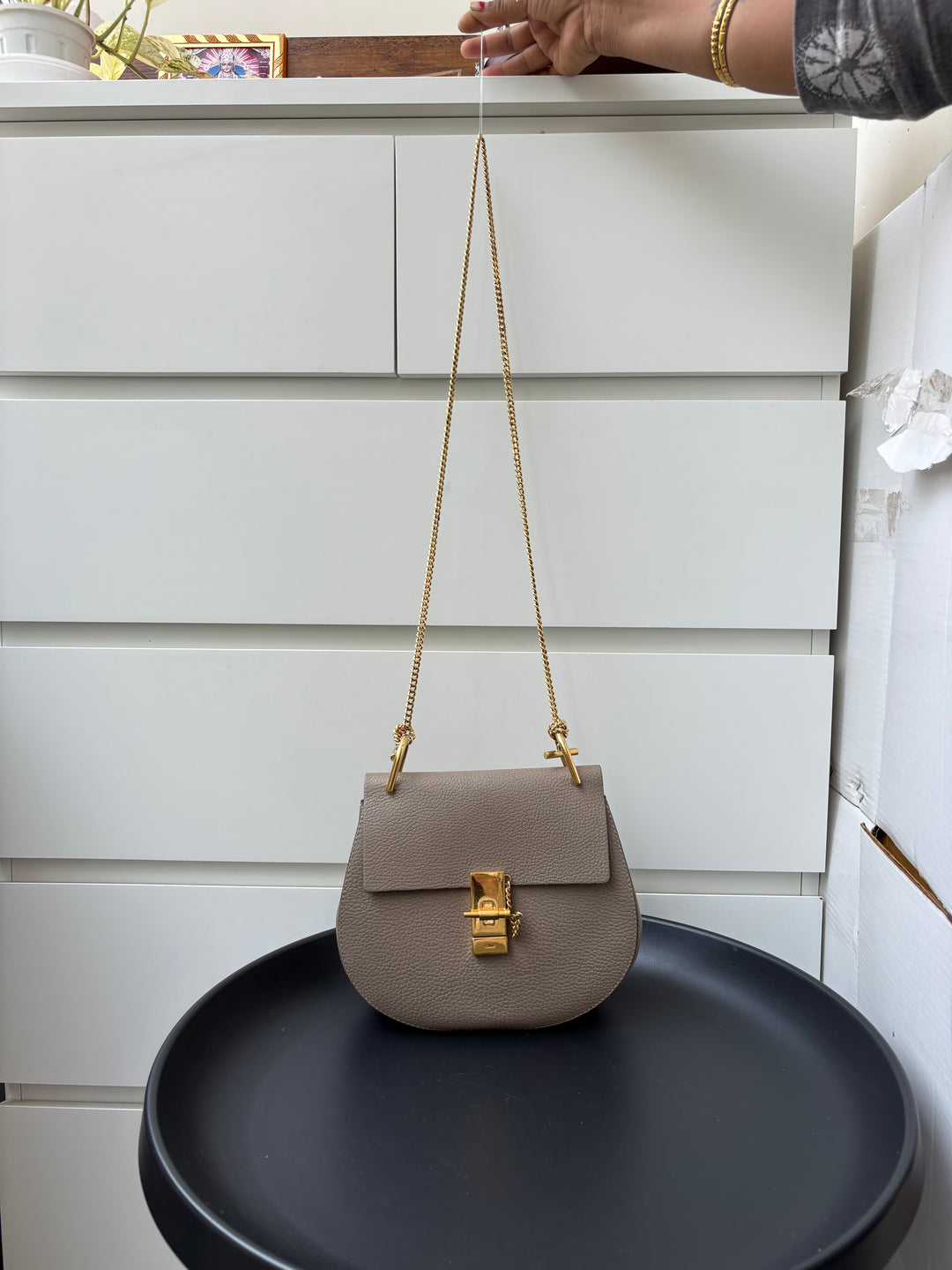 Chloe Leather Drew Shoulder Bag