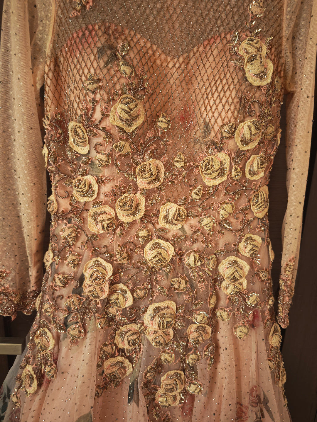 Dolly J Floral Embellished Gown
