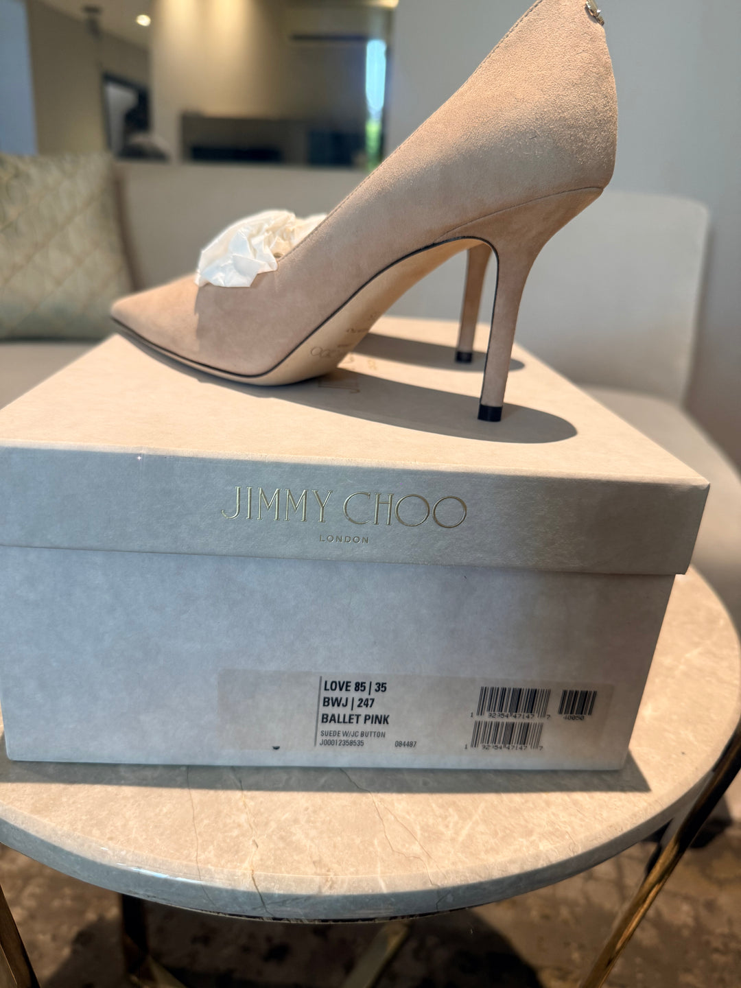 Jimmy Choo Suede Pointy Toe Romy Pumps Size 35