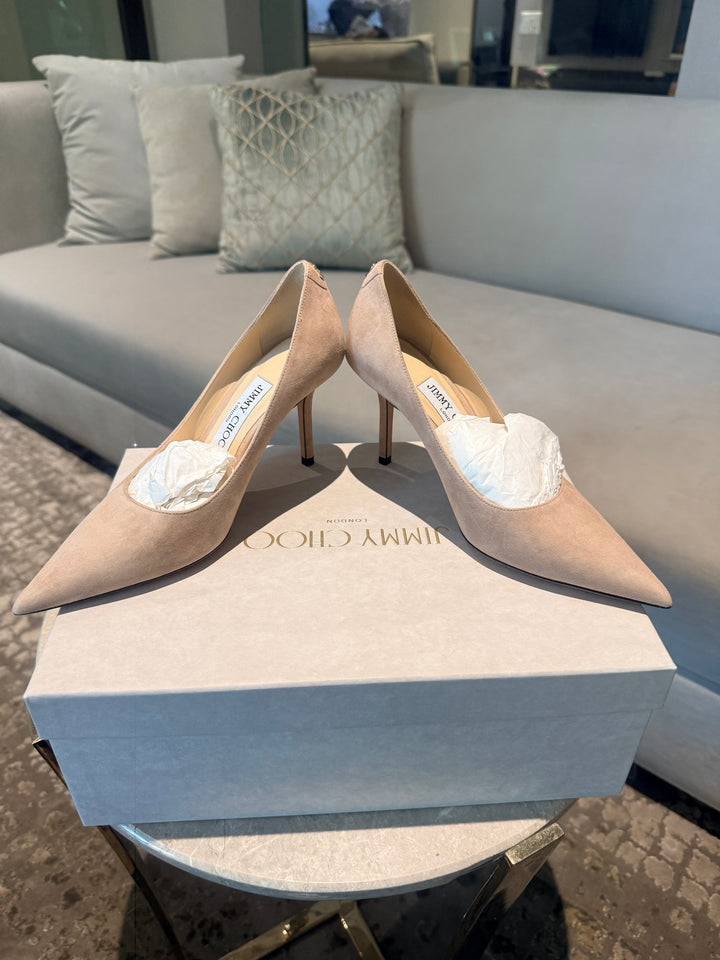Jimmy Choo Suede Pointy Toe Romy Pumps Size 35