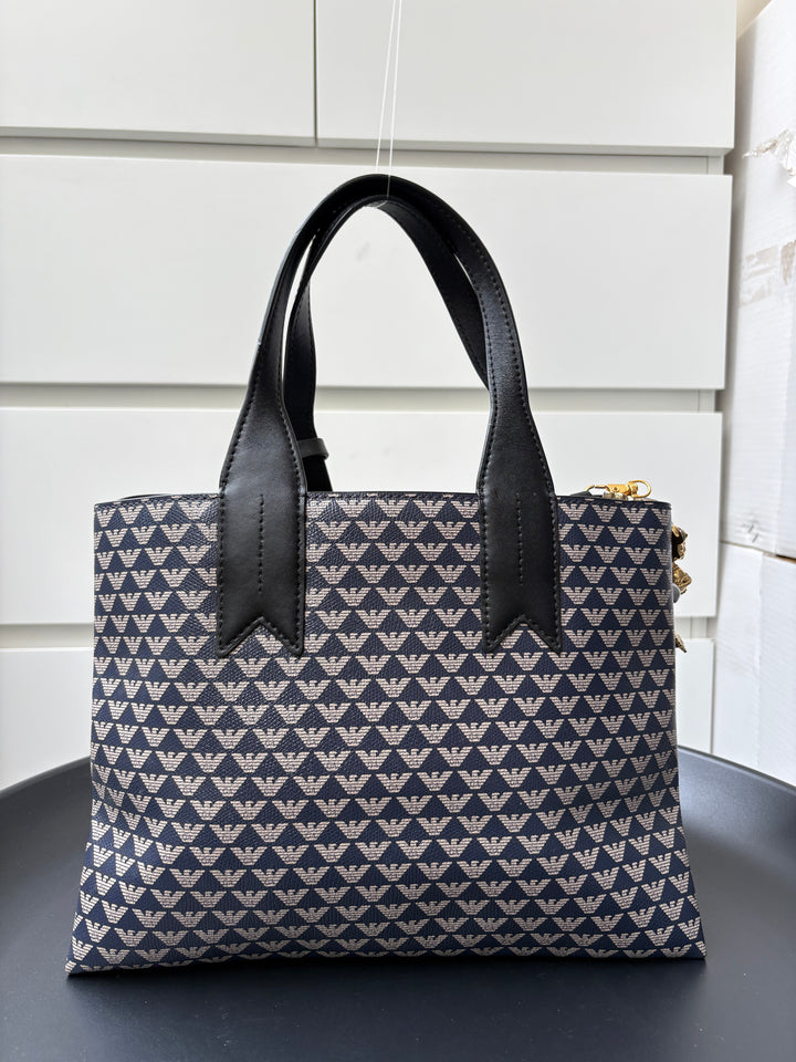 Emporio Armani Women Navy Formal Tote Bag