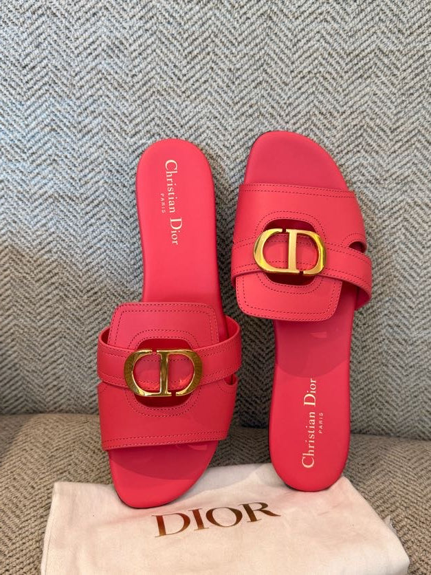 Christian Dior 30 Montaigne flat slide sandals- Size 41