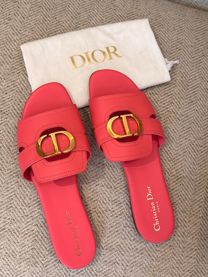 Christian Dior 30 Montaigne flat slide sandals- Size 41