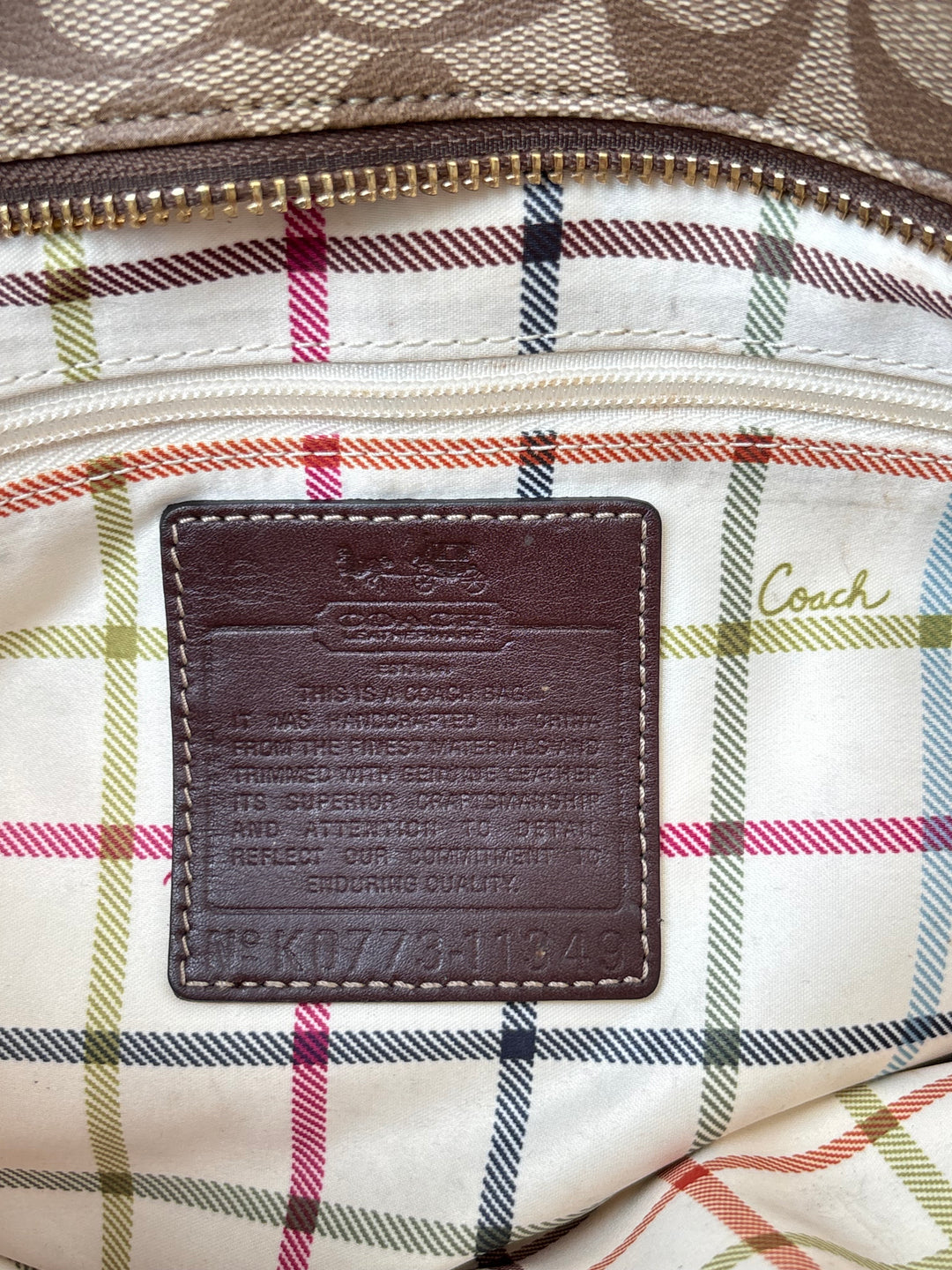 Coach Avenue Tote Bag