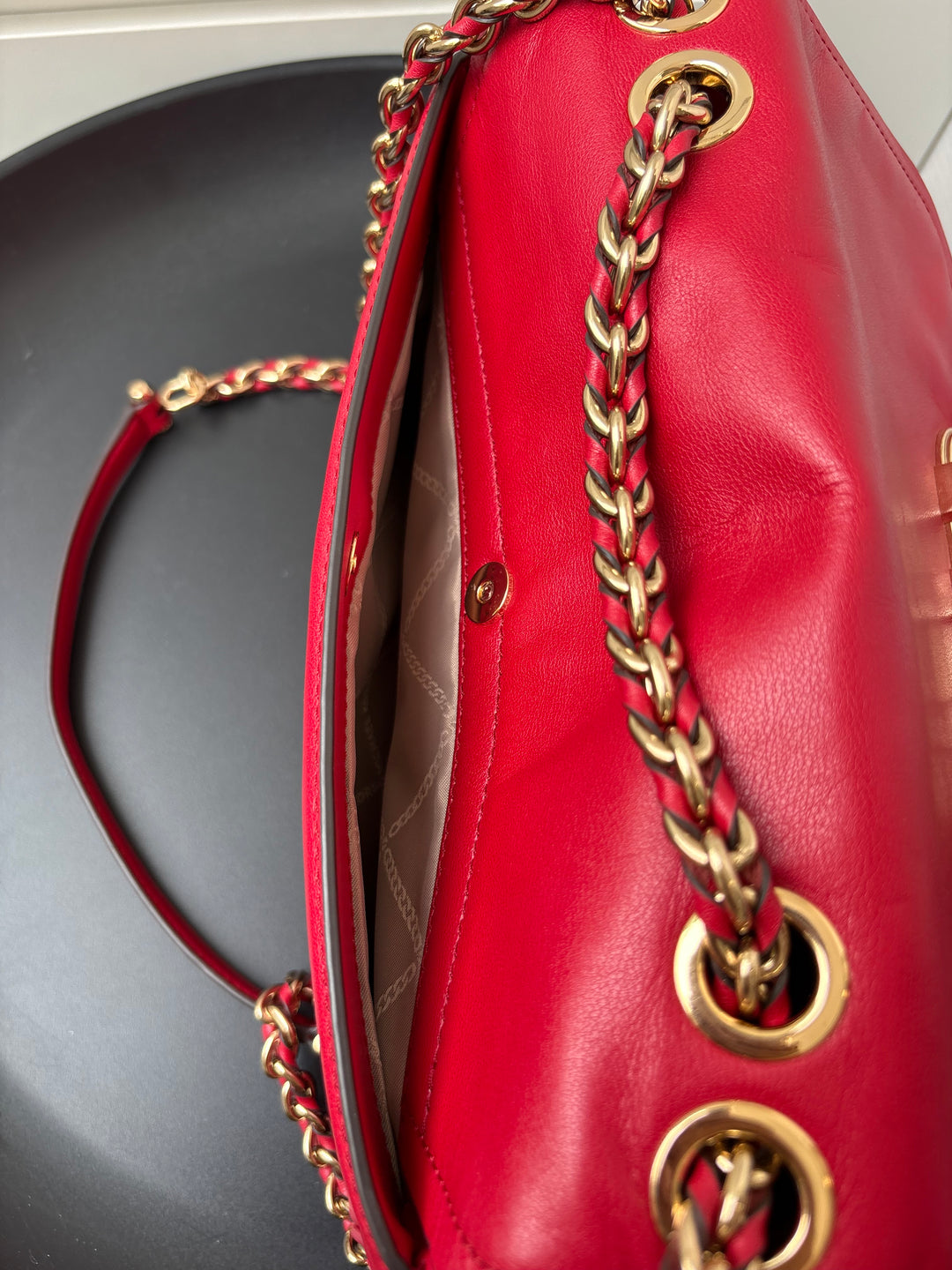 Michael Kors Parker Leather Shoulder Bag
