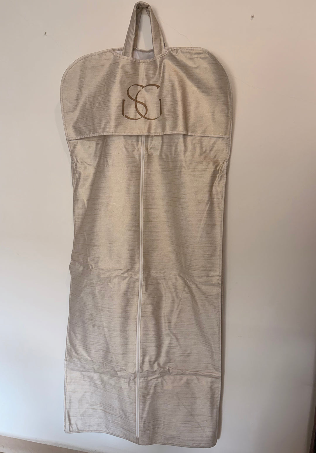 Seema Gujral Champagne-Silver Embellished Gown
