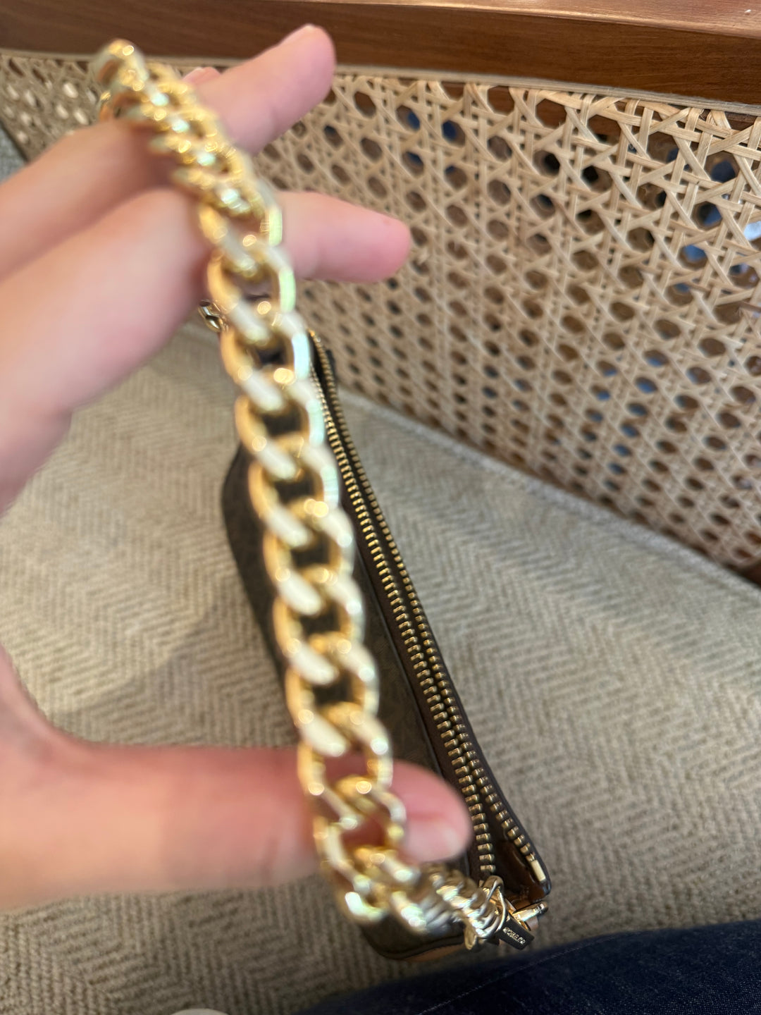 Michael Kors Jet Set Chain Pouchette Bag