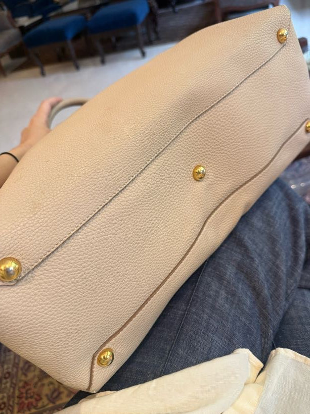 Burberry Derby Calfskin House Check Banner Tote