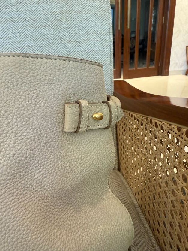 Burberry Derby Calfskin House Check Banner Tote