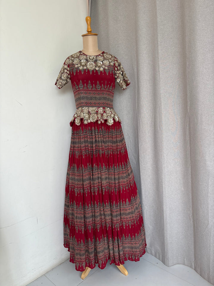 Bhumika Sharma Embellished Red Gown