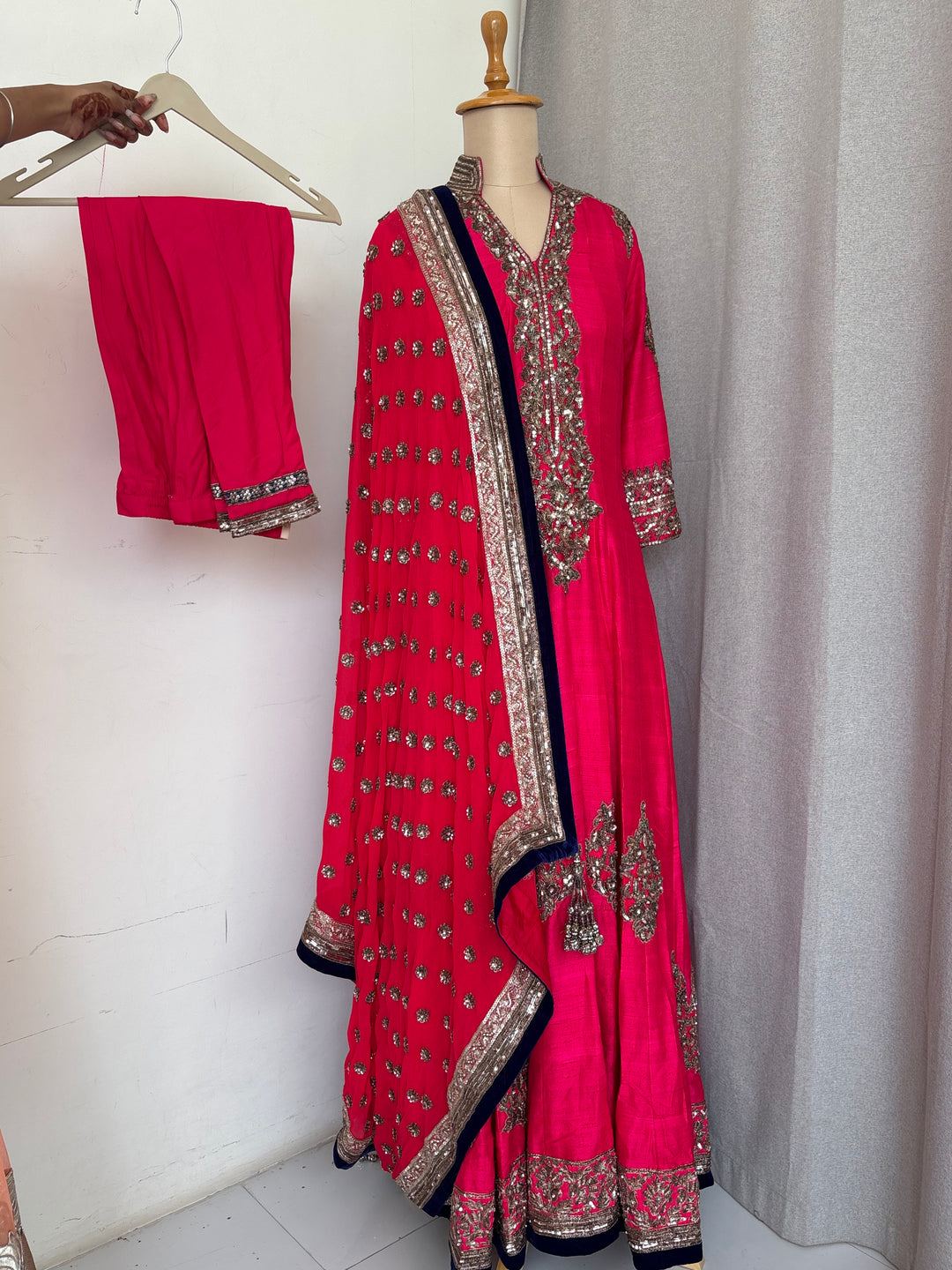 Manish Malhotra Embellished Pink Anarkali