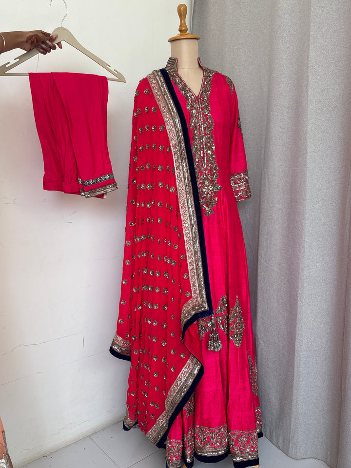 Manish Malhotra Embellished Pink Anarkali