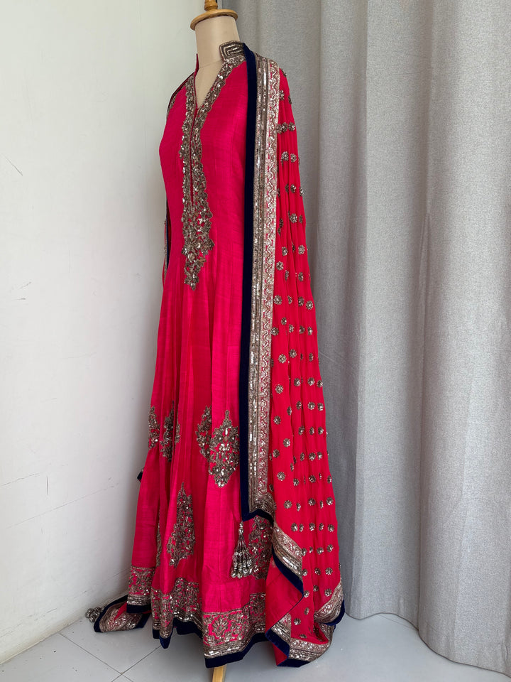Manish Malhotra Embellished Pink Anarkali