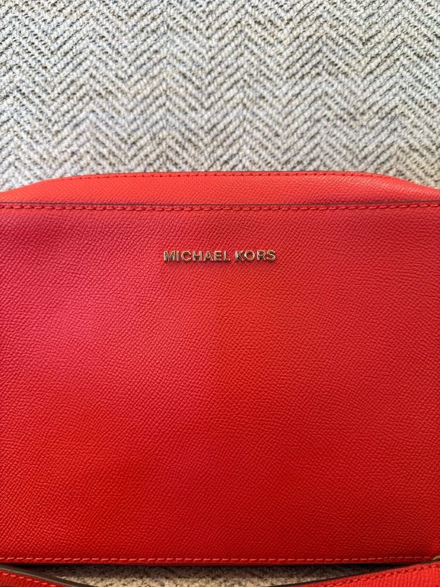 Michael Kors Jet Set Saffiano Leather Crossbody Bag