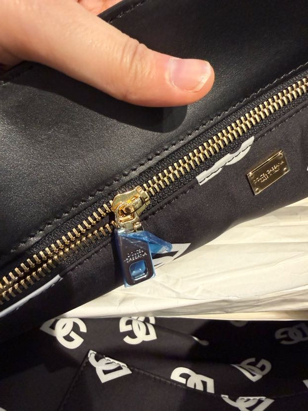 Dolce & Gabbana DG Logo Leather Tote Bag