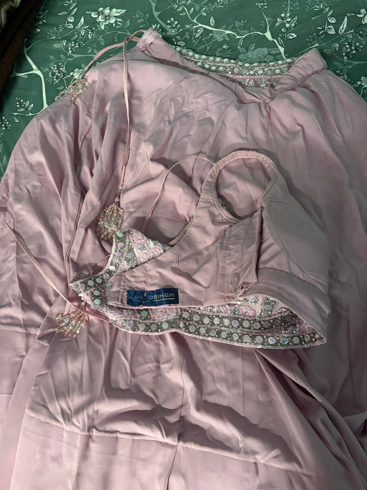 Angad Singh Crystal Embroidered Lehenga Set