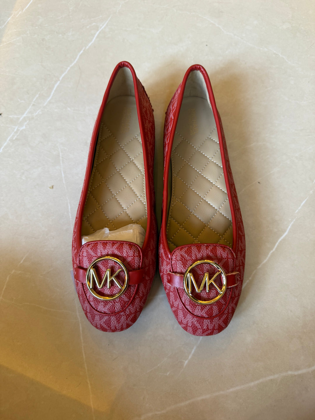 Michael Kors Lillie Printed Moccasins with Metal Accent