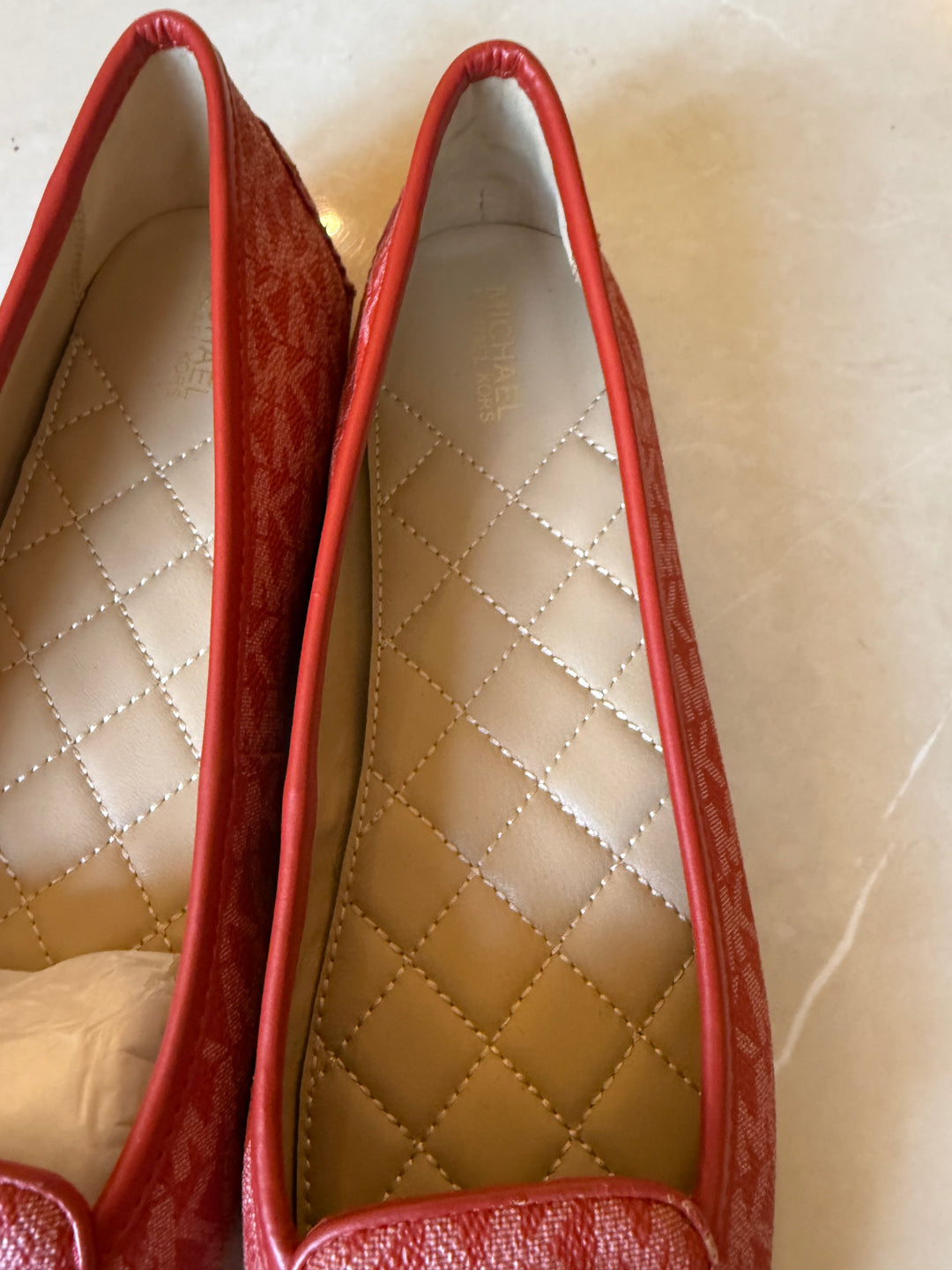 Michael Kors Lillie Printed Moccasins with Metal Accent