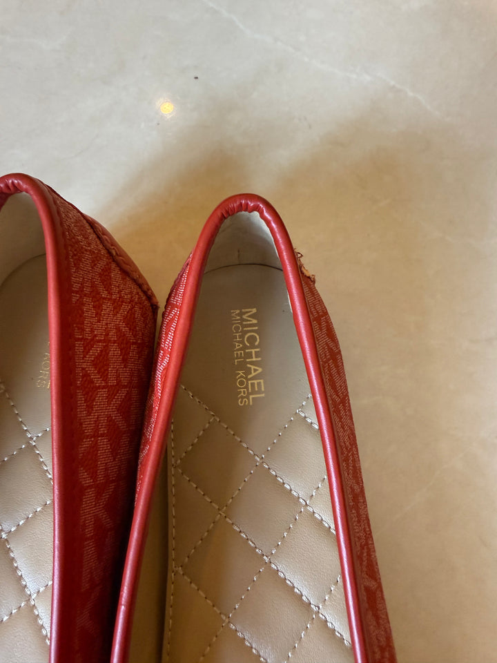 Michael Kors Lillie Printed Moccasins with Metal Accent