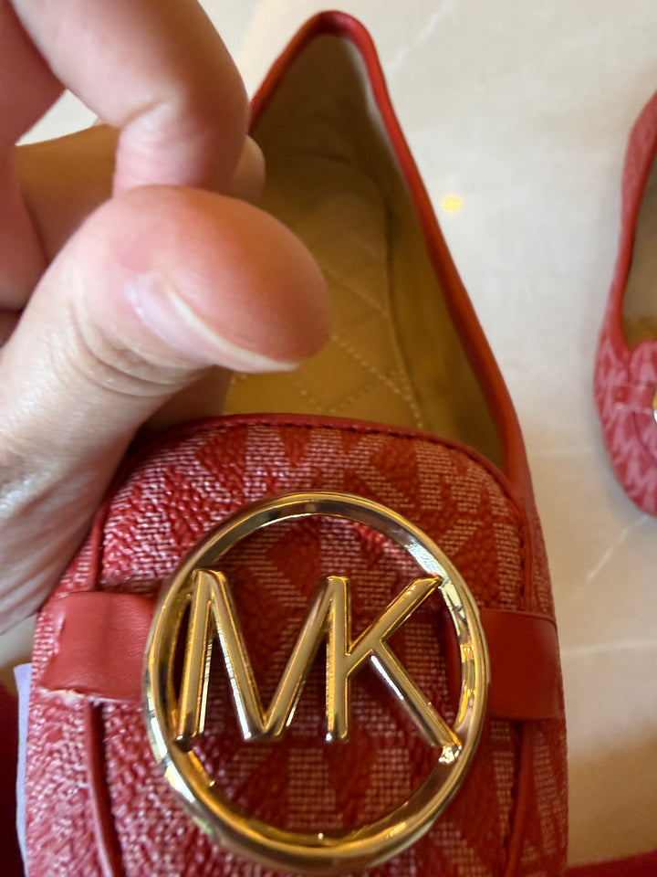 Michael Kors Lillie Printed Moccasins with Metal Accent