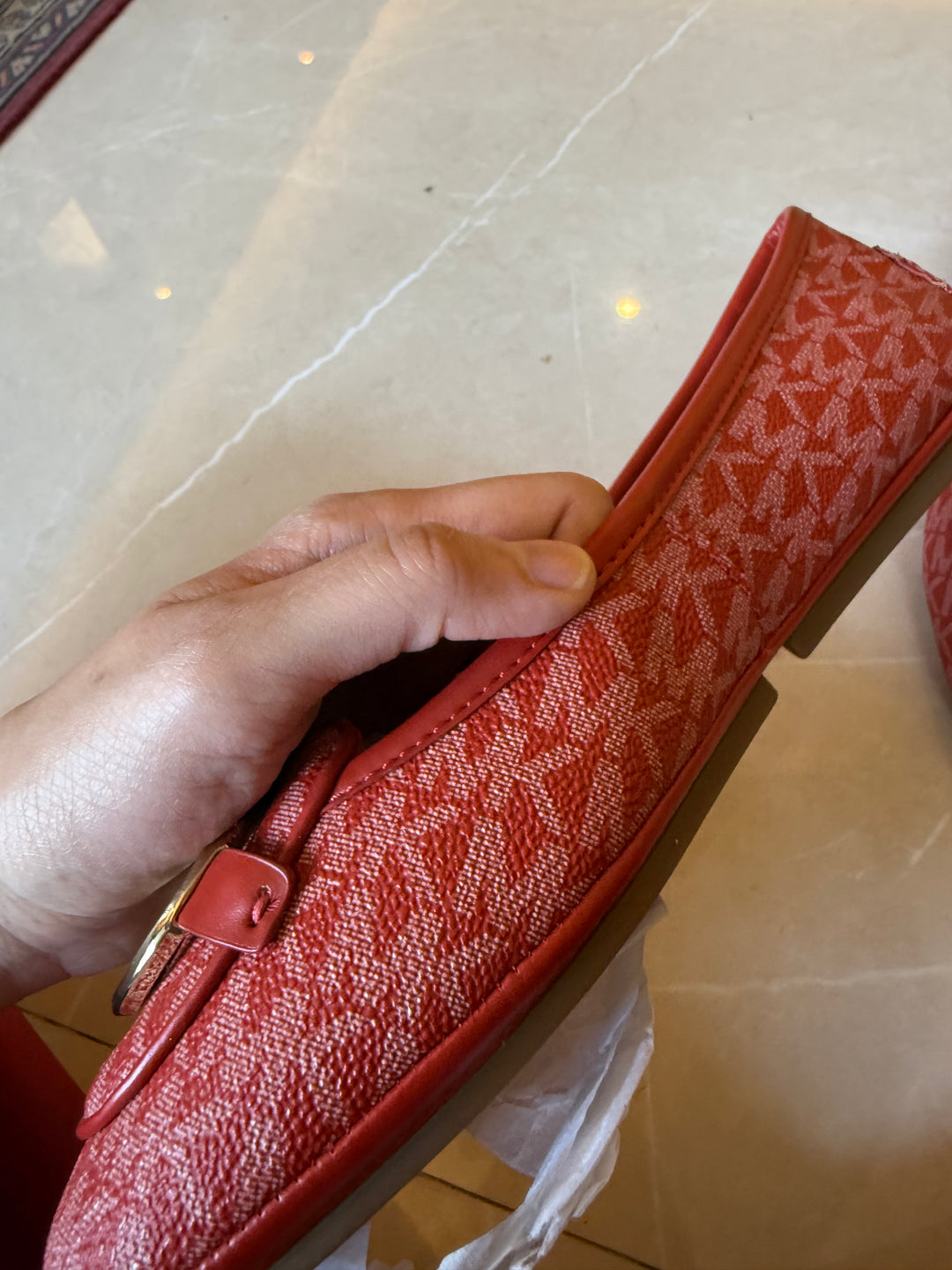 Michael Kors Lillie Printed Moccasins with Metal Accent