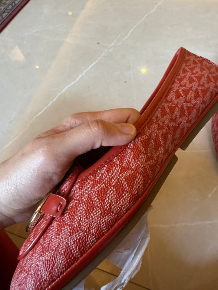 Michael Kors Lillie Printed Moccasins with Metal Accent