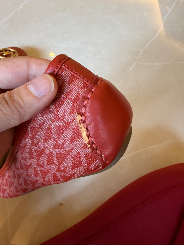 Michael Kors Lillie Printed Moccasins with Metal Accent