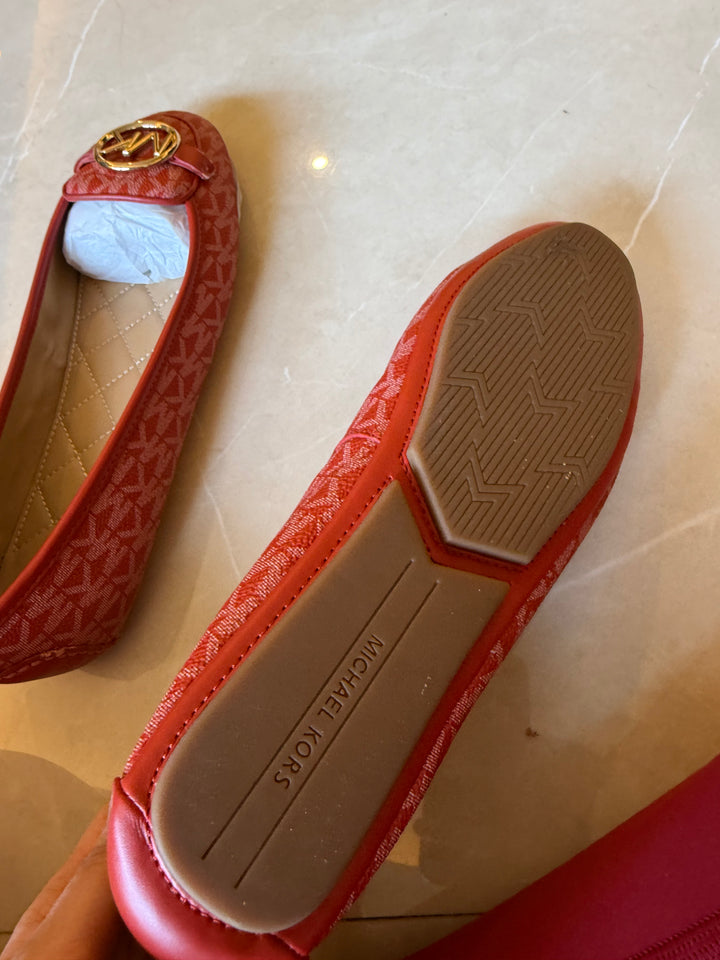 Michael Kors Lillie Printed Moccasins with Metal Accent