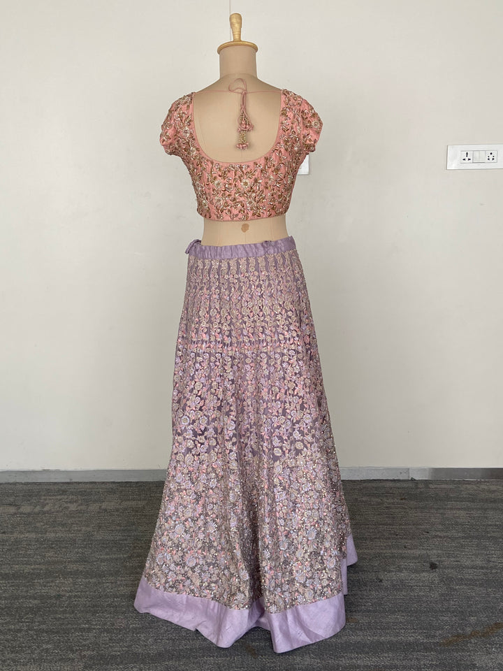 Shyamal & Bhumika Embroidered Pastel Lehenga Set