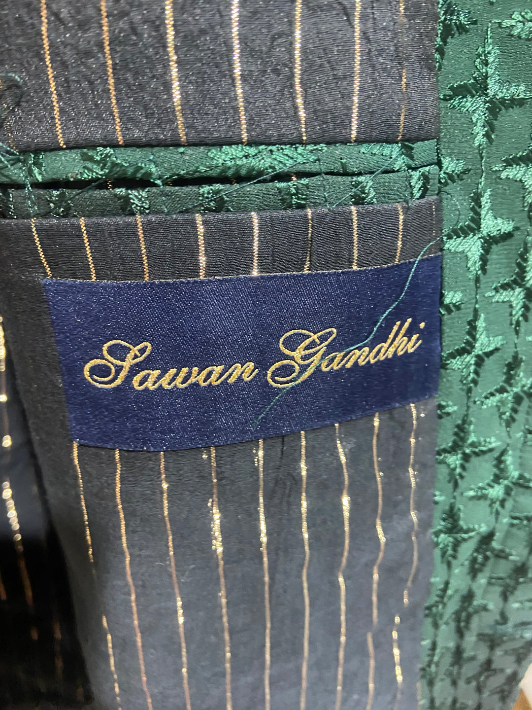 Sawan Gandhi Nehru Jacket Set