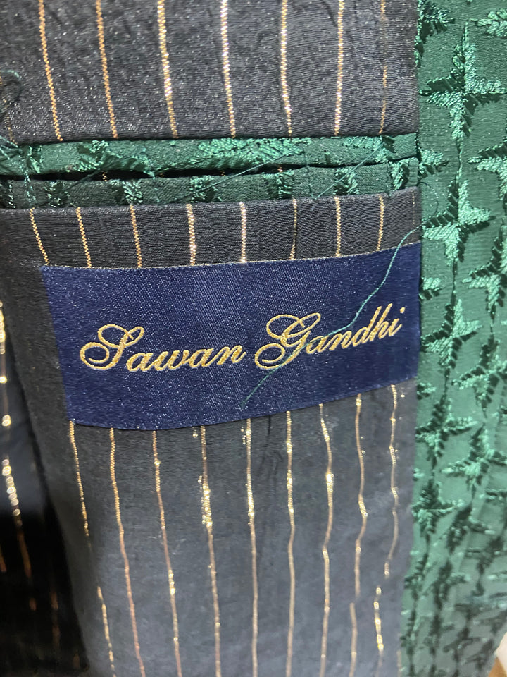 Sawan Gandhi Nehru Jacket Set