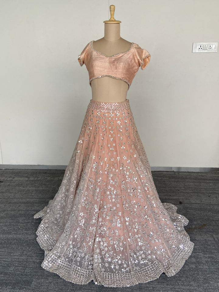 Abhinav Mishra Mirror-Embellished Lehenga Set