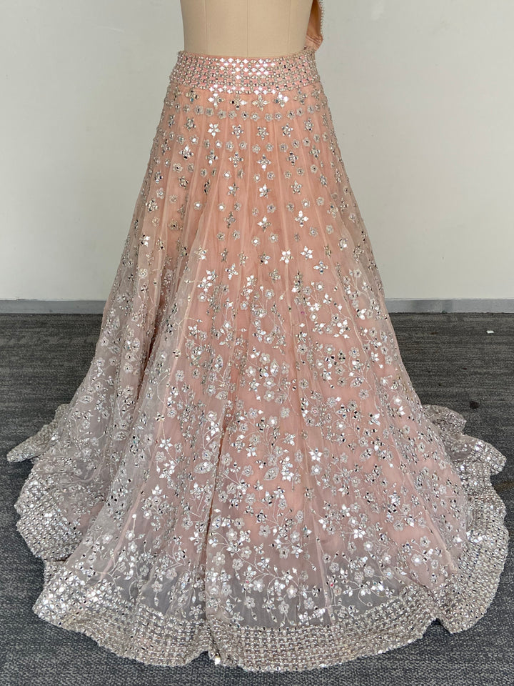 Abhinav Mishra Mirror-Embellished Lehenga Set