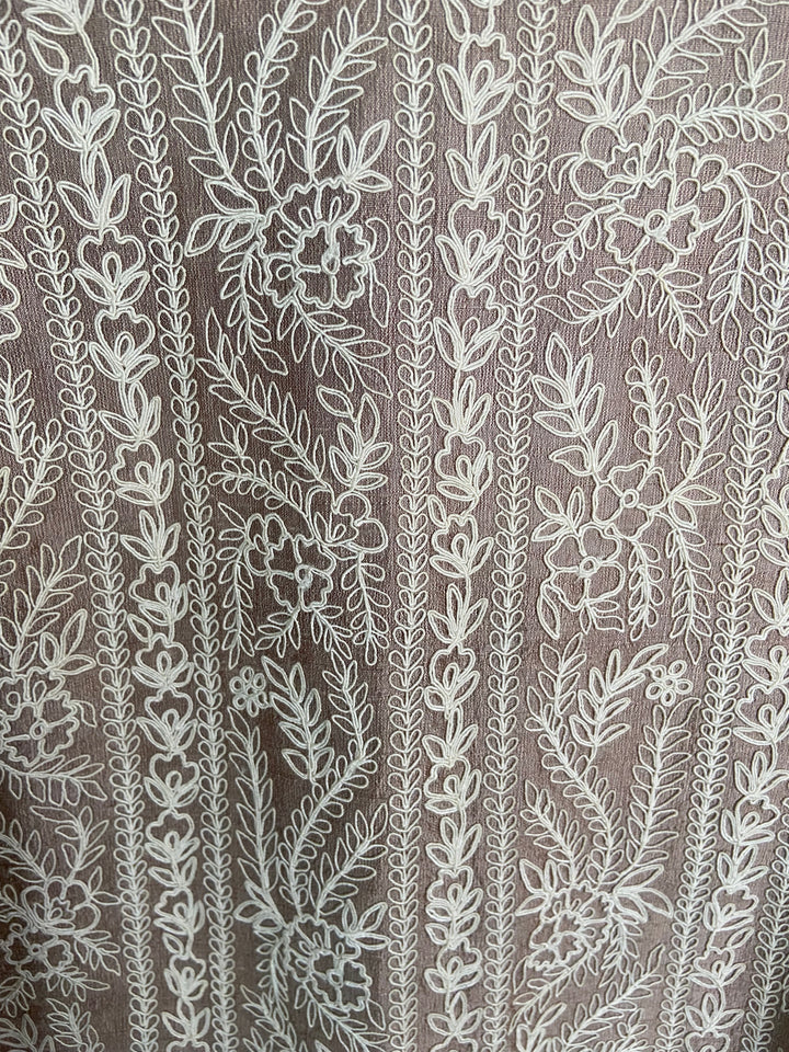 Manish Malhotra Taupe Embroidered Sherwani Jacket with Stole