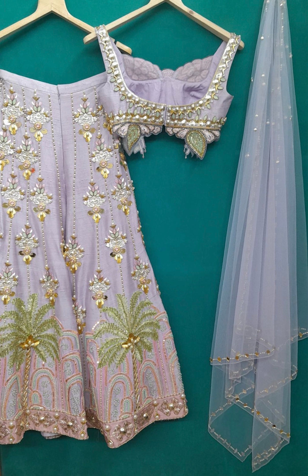 Papa Don’t Preach Lavender Embroidered Sharara Set