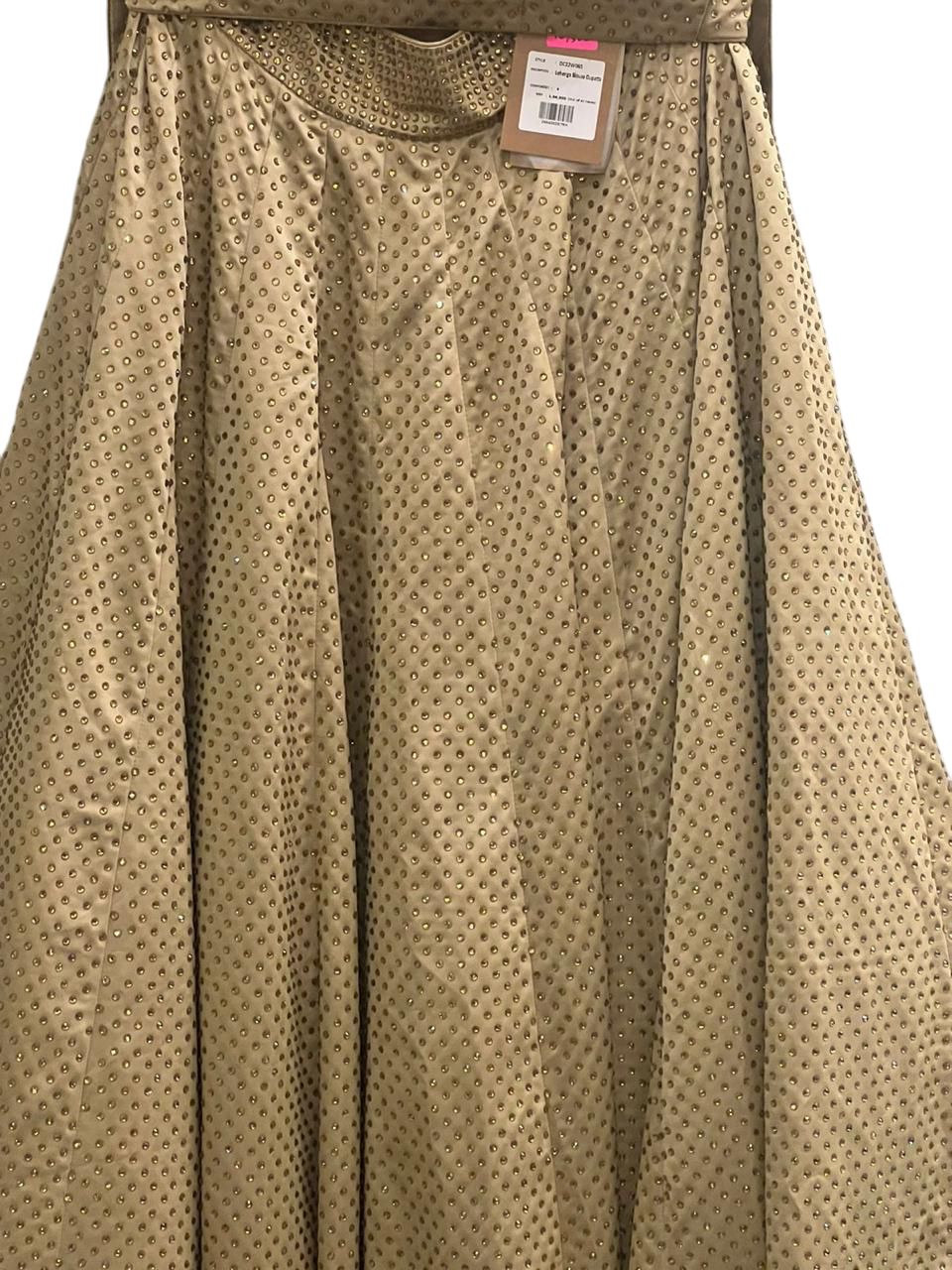 Itrh Champagne Gold Embellished Lehenga Set