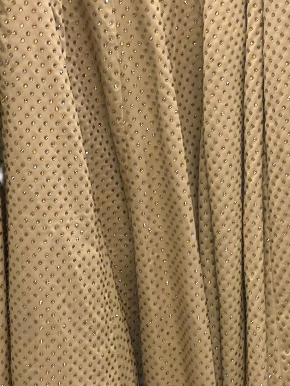 Itrh Champagne Gold Embellished Lehenga Set