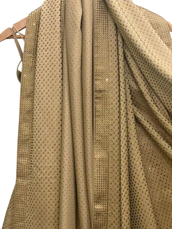 Itrh Champagne Gold Embellished Lehenga Set