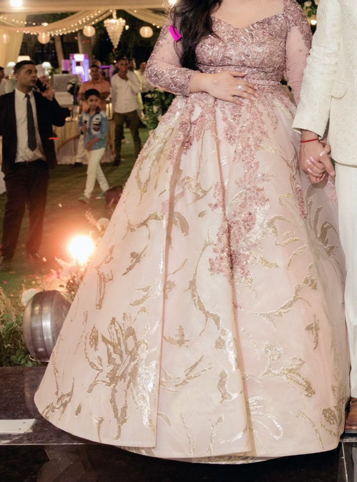 Dolly J Embellished Blush Pink Cinderella Gown