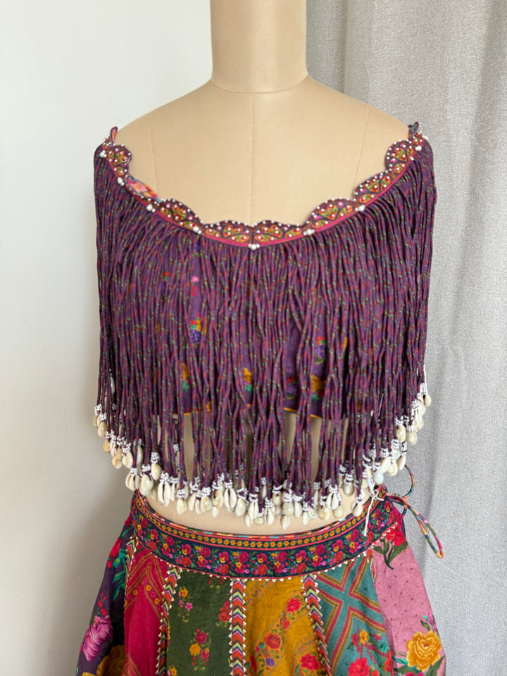 Torani Multicoloured Embellished Lehenga Set