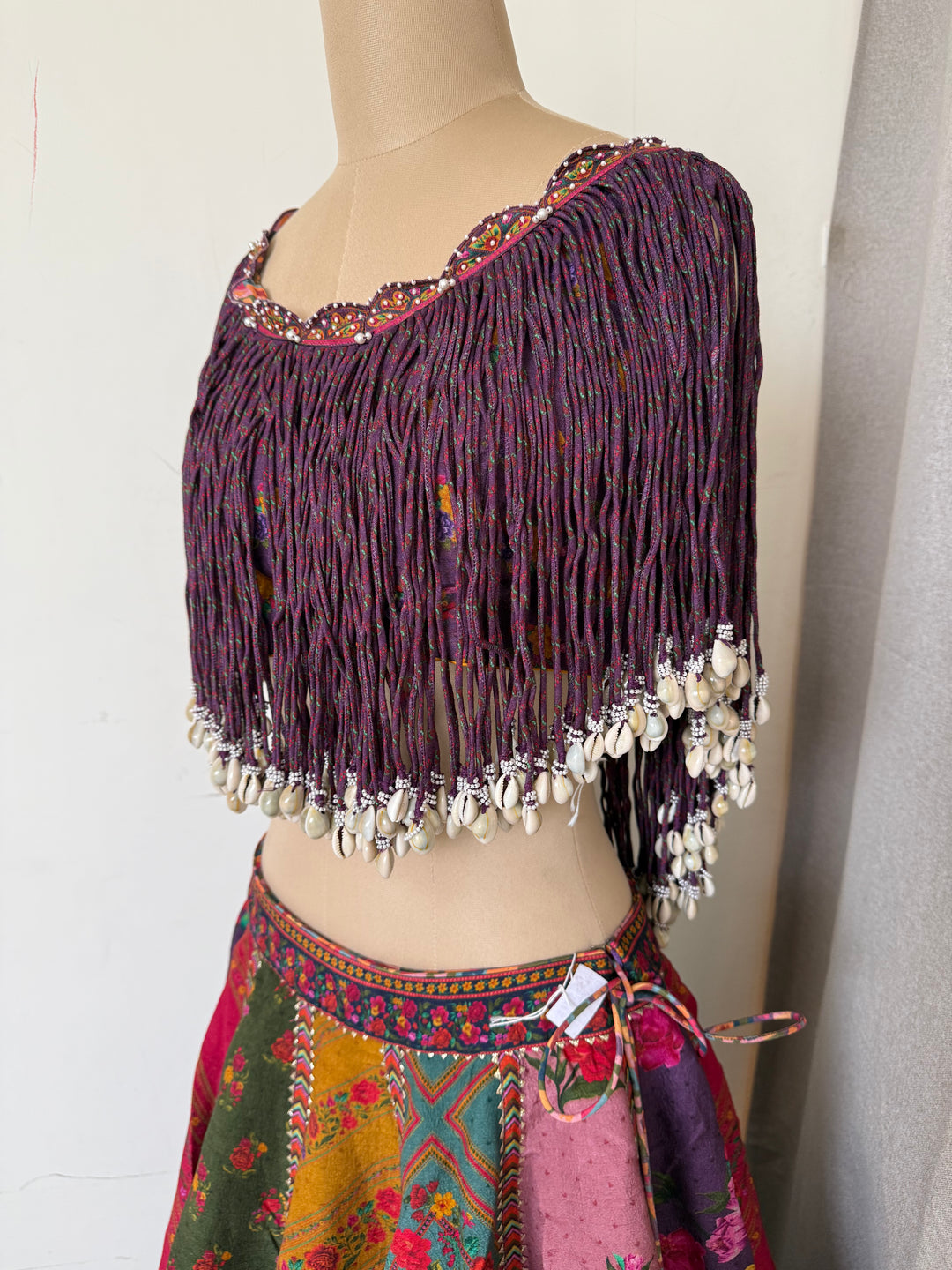 Torani Multicoloured Embellished Lehenga Set