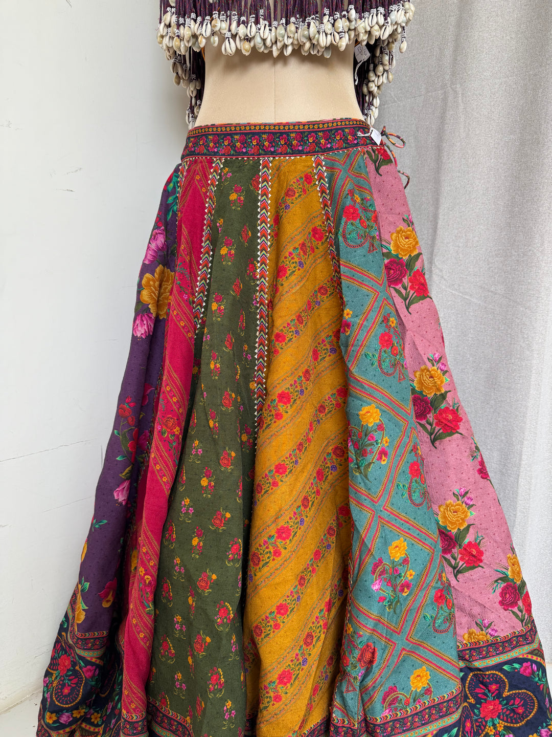 Torani Multicoloured Embellished Lehenga Set