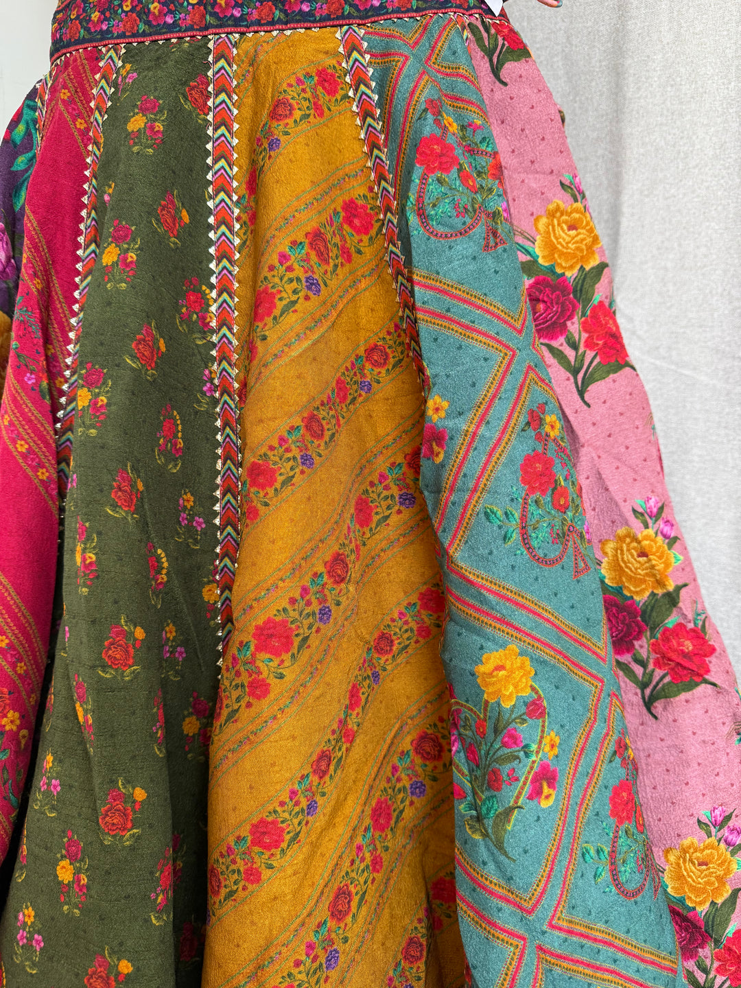 Torani Multicoloured Embellished Lehenga Set