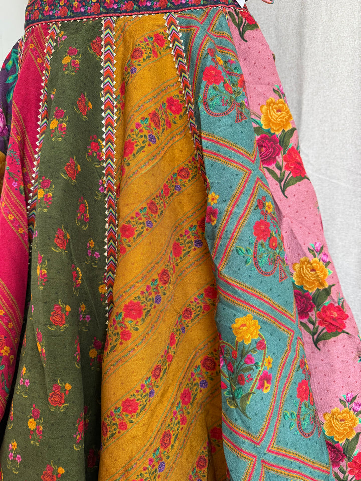 Torani Multicoloured Embellished Lehenga Set