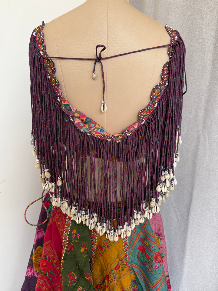 Torani Multicoloured Embellished Lehenga Set