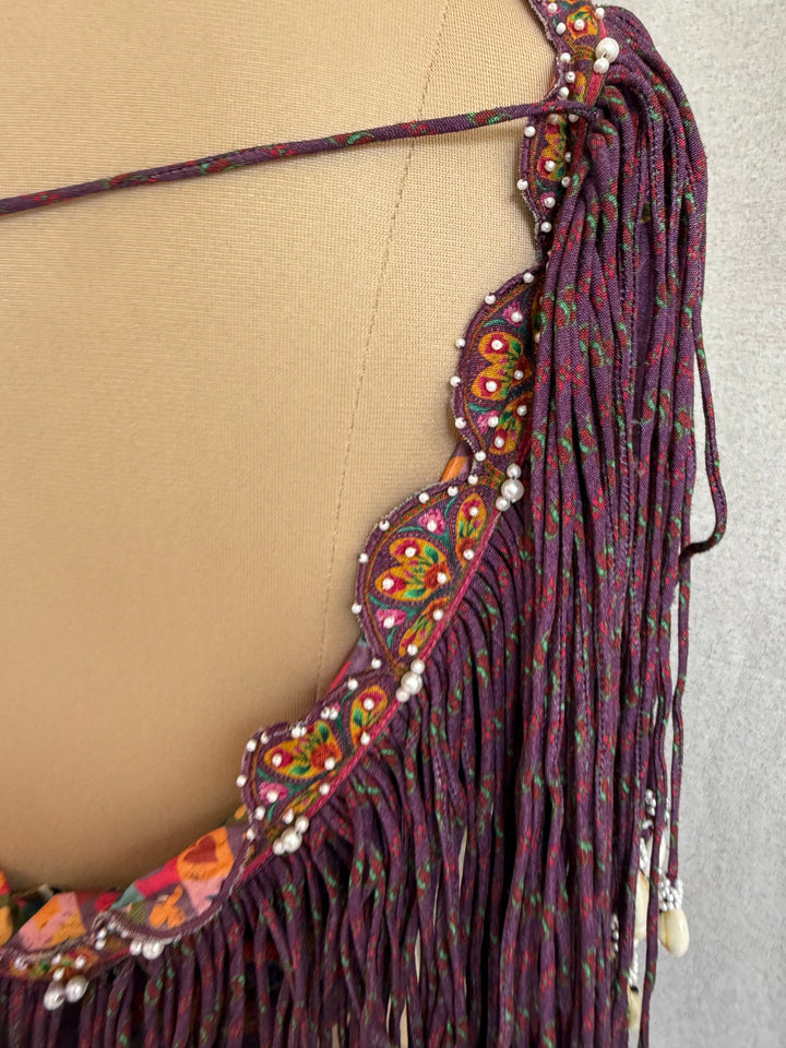 Torani Multicoloured Embellished Lehenga Set